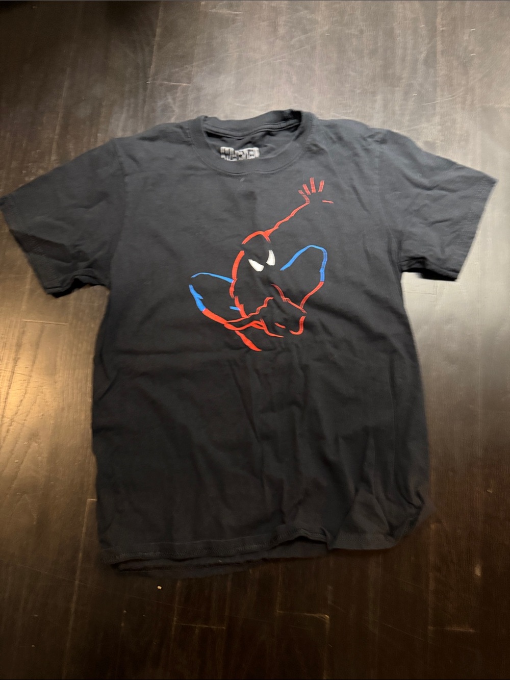 Marvel Black Label Youth Tee with White Print